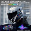 flintronic Helm-Headset, Motorrad Bluetooth 5.3 Kopfhörer mit IPX6, Helm Bluetooth