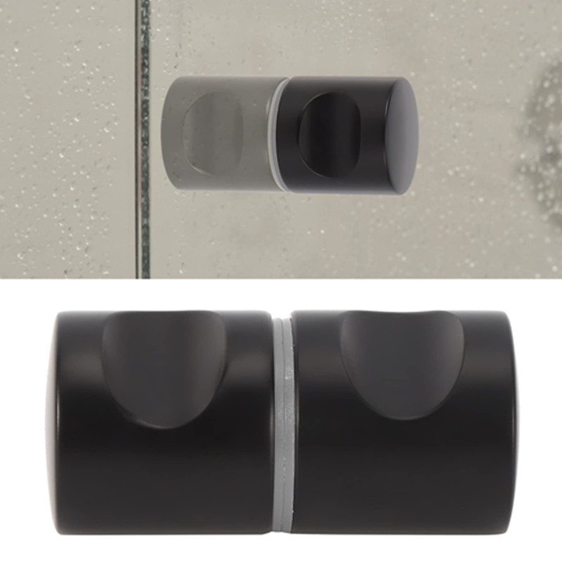 Bathroom Door Knob, Modern Aluminum Alloy Glass Door Handle, Single