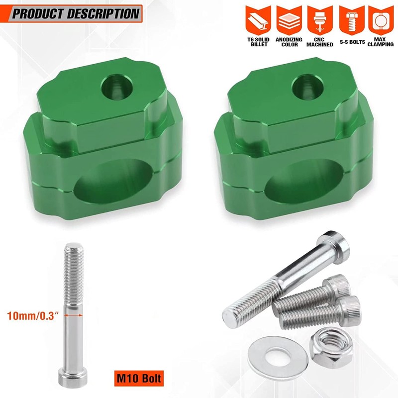 Fewfuss Universal Dirt Bike Handlebar Mounts- Motorcycle Handlebar Riser Mounting