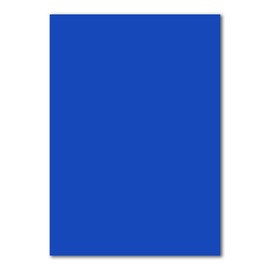 FarbenFroh 100 Pack Single Card Paper Sheets A5 Size Royal Blue 240gsm 5.8 x 8.3 inch DIY Sheet Color Paper Photo Card Color Card