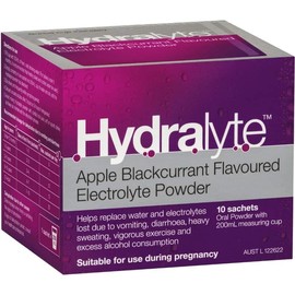 Hydralyte Electrolyte Powder Sachets Apple Blackcurrant 10 pack