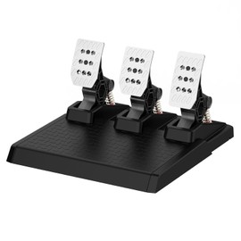 DOYO Racing Wheel Pedals, PC Gaming Steering Wheel Pedal Set, Swappable Springs, Adjustable, Durable, Compatible with PC Win11/Win10/Win7