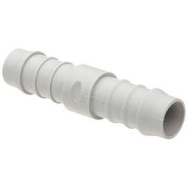 Tefen Nylon 66 Hose Fitting, Coupling, Gray, 3/16" Hose ID (Pack of 10)