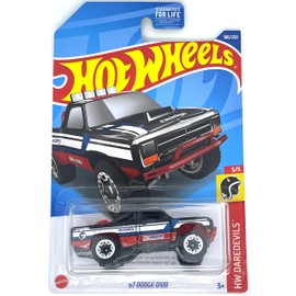 Hot Wheels 2022 - '87 Dodge D100 - HW Daredevils 5/5 [Black] 186/250 - Treasure Hunt