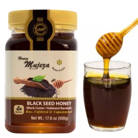 Mujeza Black Seed Honey 100% Natural Not Mixed with Oil or Powder 500g/17.6oz