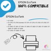 123CONSOMMABLES - Compatible with Epson 104 Ecotank, 4 ink bottles