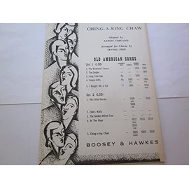 Old American Songs II: Nr. 5 Ching-a-Ring-Chaw. gemischter Chor (SATB) a cappella. Chorpartitur.