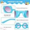 Toddler Sunglasses, 16 Pairs Round Flower Sunglasses Cute Kids Outdoor