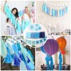 Bining Paper Tassel Decorations Party Garland Decor 20PCS (Deep Yellow-35CM)