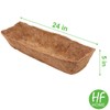 HFHOME 4Pcs 24" Trough Coco Fiber Replacement Liner, Natural 24