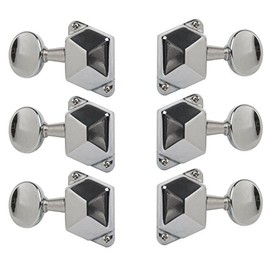 Golden Age Economy Guitar Tuners, Covered Gear, 3+3 for Solid Peghead