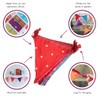 Recycled Sari Bunting Small with 10 Small Flags 210 cm