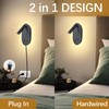 Wall Lamp Plug in Hardwired 2 in 1 Wall Sconces,