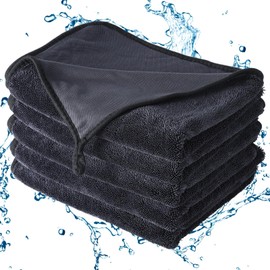 Shiny Wipes Shower Cleaning Cloth - 5 Pack 24 x 36 inch Ultra Absorbent Car Drying Towel, Shiny Wipes Drying Towel Microfiber Cleaning Cloth for Car, Bath & Househood