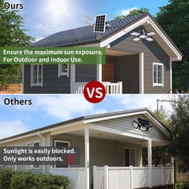 Auzev Solar Shed Light Indoor Outdoor 176 LED Solar Powered Motion Sensor Pendant Daytime Work Lights with 5 Modes Remote Control Security lamp for Garage Gazebo Barn (2 Heads)