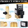 Bonuci Electronic Drain Valve for Air Compressor Ac 110v 1/2"