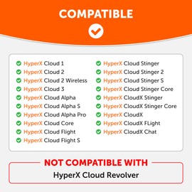 WC Freeze Cloud Cooling Gel Ear Pads for HyperX Cloud 2, Cloud Alpha, Cloud Flight and More by Wicked Cushions | More Comfort, Thickness and Soundproofing for Epic Gaming | Black