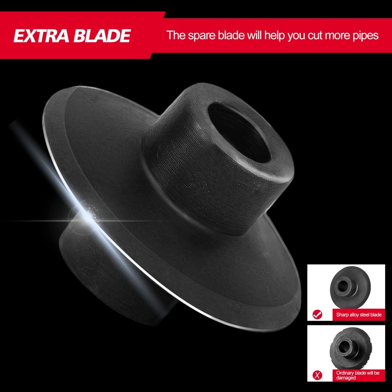 Godora Heavy Duty 1/8-2" Pipe Cutter Tool with an Extra