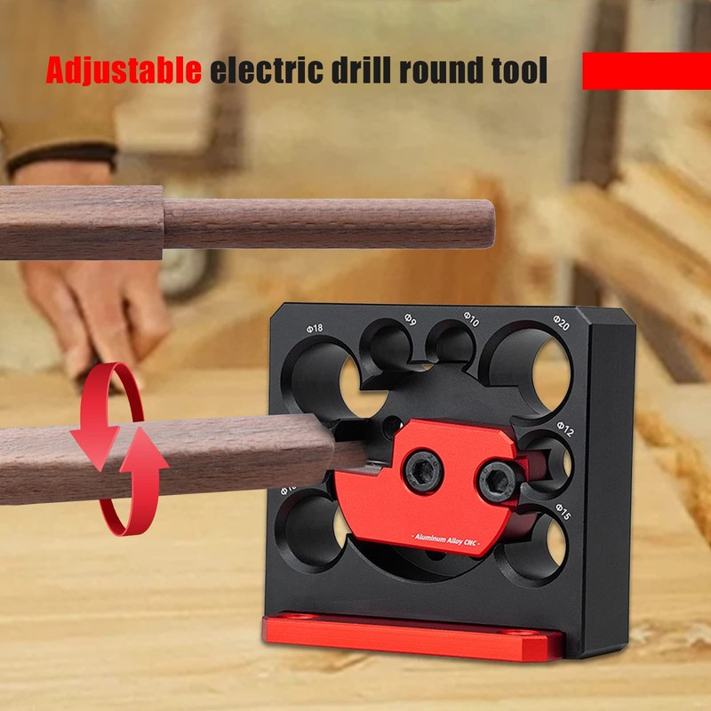 Steel Dowel Plate, 8 Holes Dowel Maker, Wood Dowel Rod