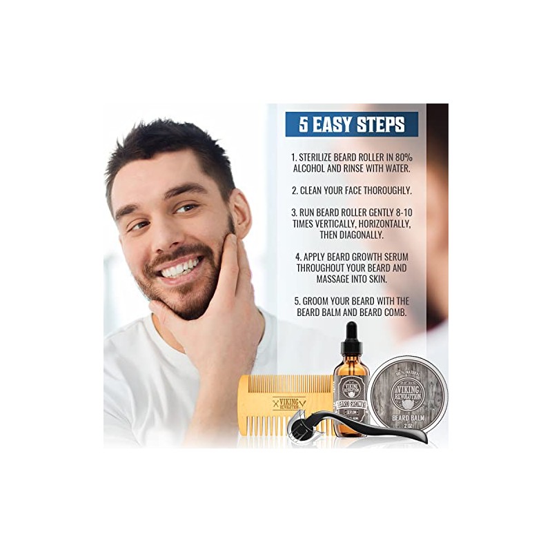 Kit de crescimento de barba para homens, kit de cultivo