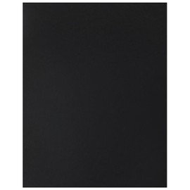 PA Paper Accents Smooth Cardstock 8.5" x 11" Black, 80lb Colored cardstock Paper for Card Making, Scrapbooking, Printing, Quilling and Crafts, 50 Piece Pack