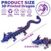 TEAONE Articulated Dragon, 3D Printed Dragon for Desktop Decor, Executive