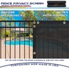 Windscreen4less 6' x 25' Privacy Fence Screen in Black with