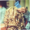 Baluue 6sets Hair Curler Boards Curly Hairstyle Clips Random Color