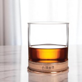 English Pewter Company 11oz Old Fashioned Whisky Rocks Glass In Stunning Rose Pewter Copper Finish [RP01]