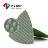 Z-LEAP 樹脂三角サンディングパッド 振動ツール用 サンドペーパーシート 研磨 磁器 ストーンガラス セラミックディスク 3インチ(80mm) 800グリット-2個