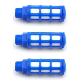 Pneumatic Silencer 1/2 Inch Set of 3 Industrial Quality
