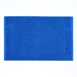 Homescapes Imperial Plain Royal Blue Bath Mat 50 x 80 cm - Super Soft Bathroom Mat - 100% Turkish Cotton Shower Mat