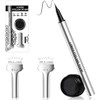 Lower Lash Stamp Kit, 2-in-1 Bottom Eyelash Waterproof Black Lower Lash Mascara Liquid Eyeliner Pen Lazy Silicone Eyelashes Stamp with Smudge-proof Ink Easy Eye Lashes Makeup for Beginners