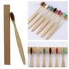 Bamboo toothbrushes.