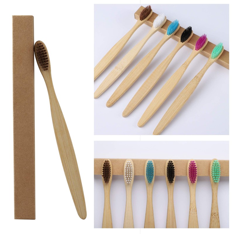 Bamboo toothbrushes.