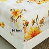 JSD Rustic Yellow Floral Sheet Set Twin, 3 Piece Printed
