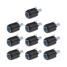 SING F LTD 10pcs M5 Bicycle Brake Adjustable Screw Fastener Shift Brake Cable Adjusters for Most MTB Mountain Bike Black