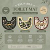 U-Shaped Toilet Mat for Bathroom, Diatomaceous Earth Potty Training Mat