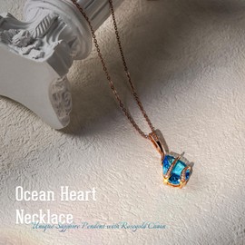 Otuo Preserved Roses Gift Jewerlry Box, Real Eternal Rose Flower with Necklace, Gifts for Girlfriend, Mom, Women, Wife, Birthday and Mothers Day (Pink)