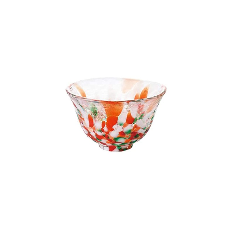 Tsugaru Biidoro, Handcrafted Glass Sake Cups, Set of 4, Four