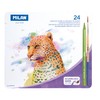 MILAN® Metal Box 24 Coloured Pencils 100% Watercolour Lead Allcolour