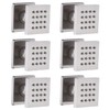 HOMEDEC Brushed Nickel Square Brass Shower Body Sprayer Wall Jet,