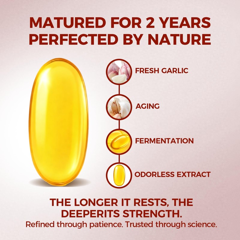 ELARE Aged Garlic Extract Capsules 7500 Odorless - 300 Count,