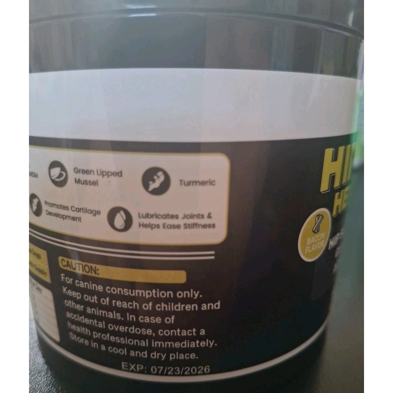 Healpark Hip + Joint Hemp Treats Glucosamine& MSM For Dogs.