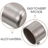MAGICLULU 2Pcs Silver Curtain Rod Decorative Heads Drapery Pole Finials