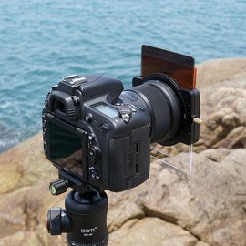SIOTI Camera Square Filter Holder System +1*ND64(6stops) Square Filter + 6*Adapter Ring (58/62/67/72/77/82mm), for 100 * 100mm or 100 * 150mm ND/GND, Compatiable with General Brand Camera