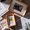 Kattepote 3 inch Wooden Mini Instant Photo Frames, with Mat