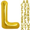 TONIFUL 40 Inch Large Gold Letter L Balloons Helium Balloons,Foil