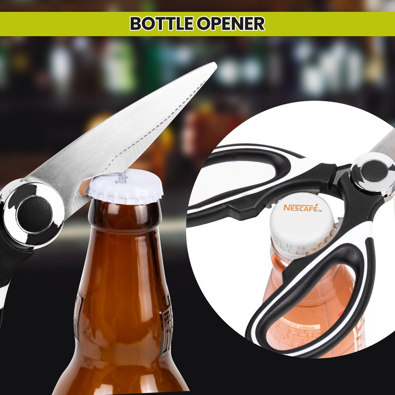 Albert Austin Multipurpose Sharp Kitchen Scissors with Protective Cover Stainless