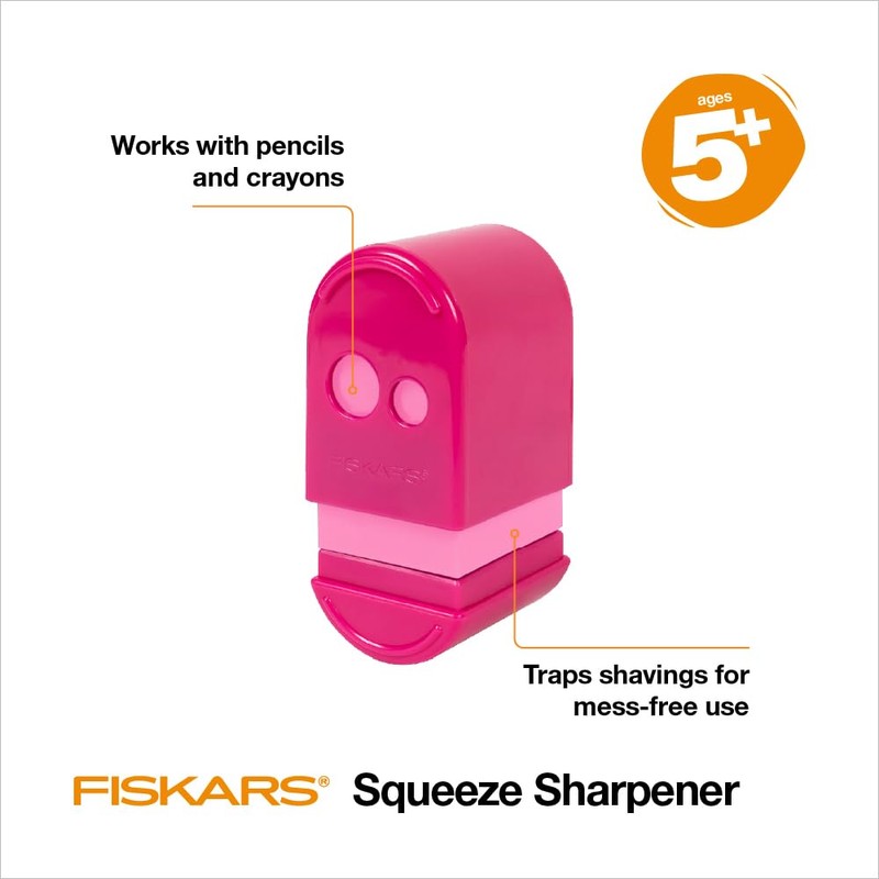 Fiskars Squeeze Sharpener, Assorted Colors